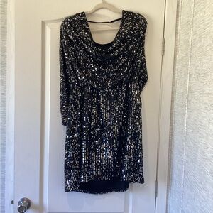 Cato Black Sequin Dress size XL BNWT